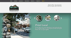 Desktop Screenshot of foothillprinting.com