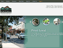 Tablet Screenshot of foothillprinting.com